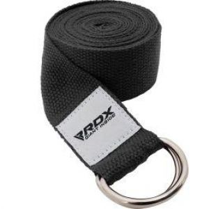 RDX P8 Non-Slip Cotton Yoga Strap with Rust Proof Steel D-Ring Buckle