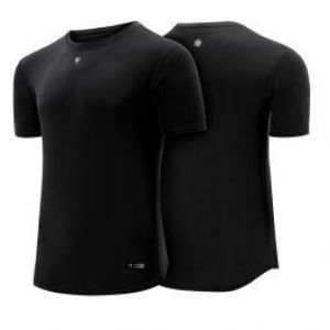 RDX T1 Black Short Sleeves Sweat-Wicking Workout Gym T-Shirt