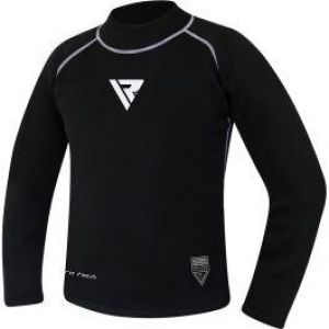 Sport Box חולצות אימון RDX X3 Black Neoprene Compression Rash Guard Base Layer Top