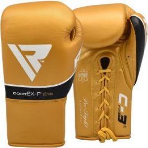כפפות אגרוף מקצועיות RDX C3 Fight Lace Up Leather Boxing Gloves BBBOFC/BIBA/WBF/NYAC /